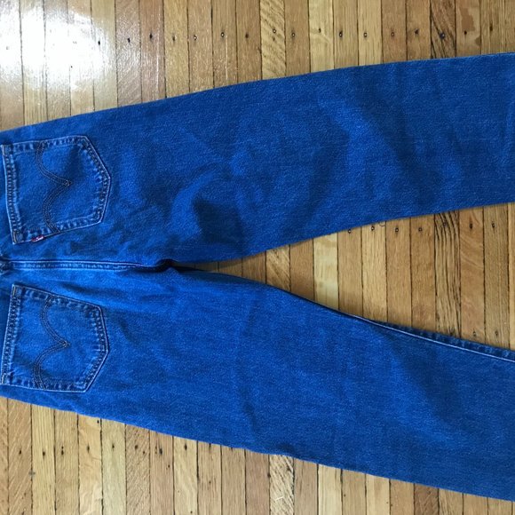 levi's straight ribcage ankle medium wash jeans - Picture 4 of 4